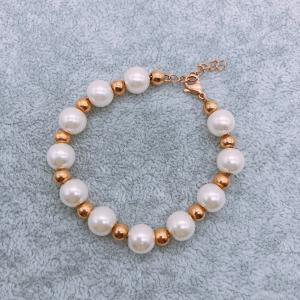 Stainless steel pearl bracelet